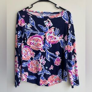Lilly Pulitzer Boat Neck Long Sleeve Top